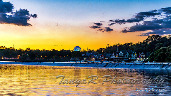Sundown over the Waterworks