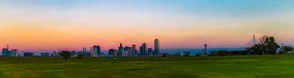 Sundown on Downtown Dallas