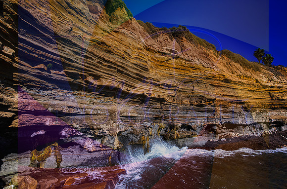 Gold and Blue Cliffs